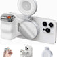 Magnetic 360° LED Phone Photography Grip with MagSafe‑Style Light & Rotating Clamp